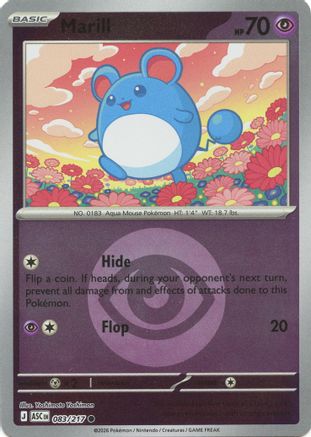 Marill (Energy Symbol Pattern) 083/217 - Reverse Holofoil ME Ascended Heroes