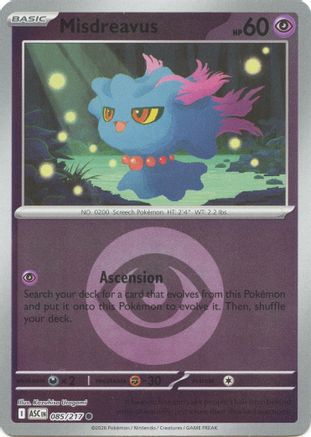 Misdreavus (Energy Symbol Pattern) 085/217 - Reverse Holofoil ME Ascended Heroes