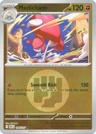 Medicham (Energy Symbol Pattern) 104/217 - Reverse Holofoil ME Ascended Heroes