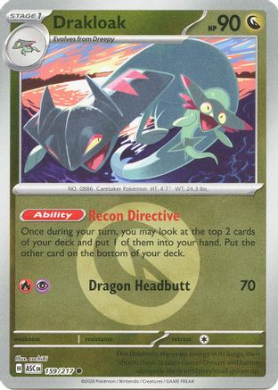 Drakloak (Energy Symbol Pattern) 159/217 - Reverse Holofoil ME Ascended Heroes