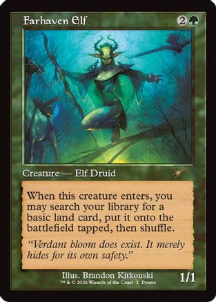 Farhaven Elf (Retro Frame) (WPN-002)  - WPN & Gateway Promos