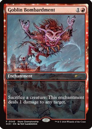 Goblin Bombardment (GAME-045)  - Game Day & Store Championship Promos