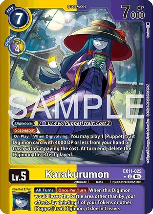 Karakurumon (Limited Foil) (EX11-022) - Dawn of Liberator Foil