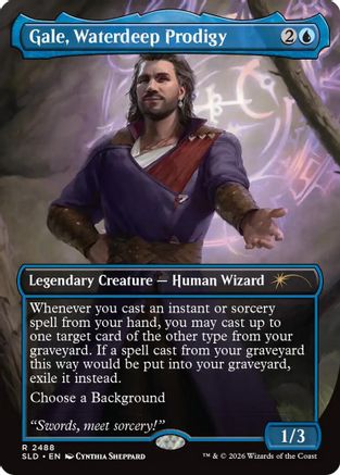 Gale, Waterdeep Prodigy (SLD-2488)  - Secret Lair Drop Series