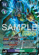 Titamon (Regionals 26-27 Season 1 Champion) (P-209) - Digimon Promotion Cards Foil