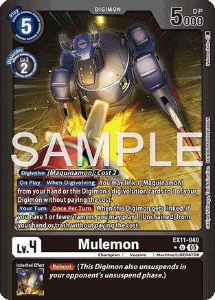 Mulemon (Limited Foil) (EX11-040) - Dawn of Liberator Foil