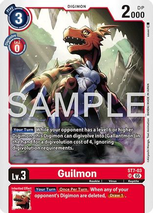 Guilmon - ST7-03 (ST7-03) - Advanced Booster Digimon Generation Foil