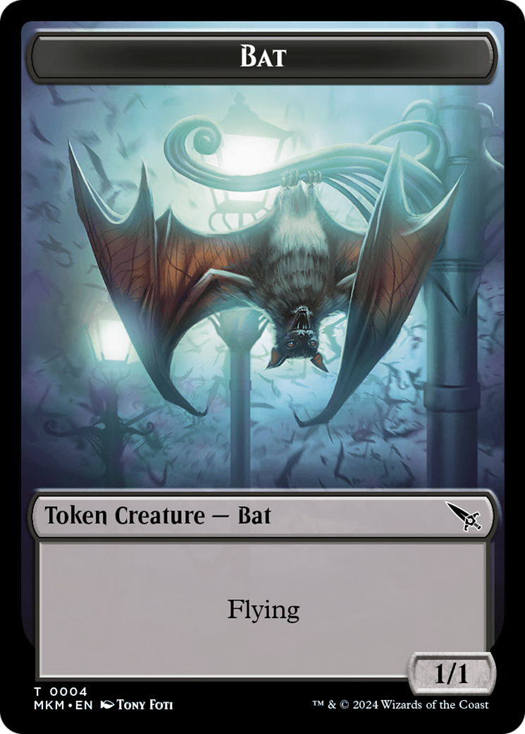 Bat (TMKM-004)  Foil - Murders at Karlov Manor Tokens