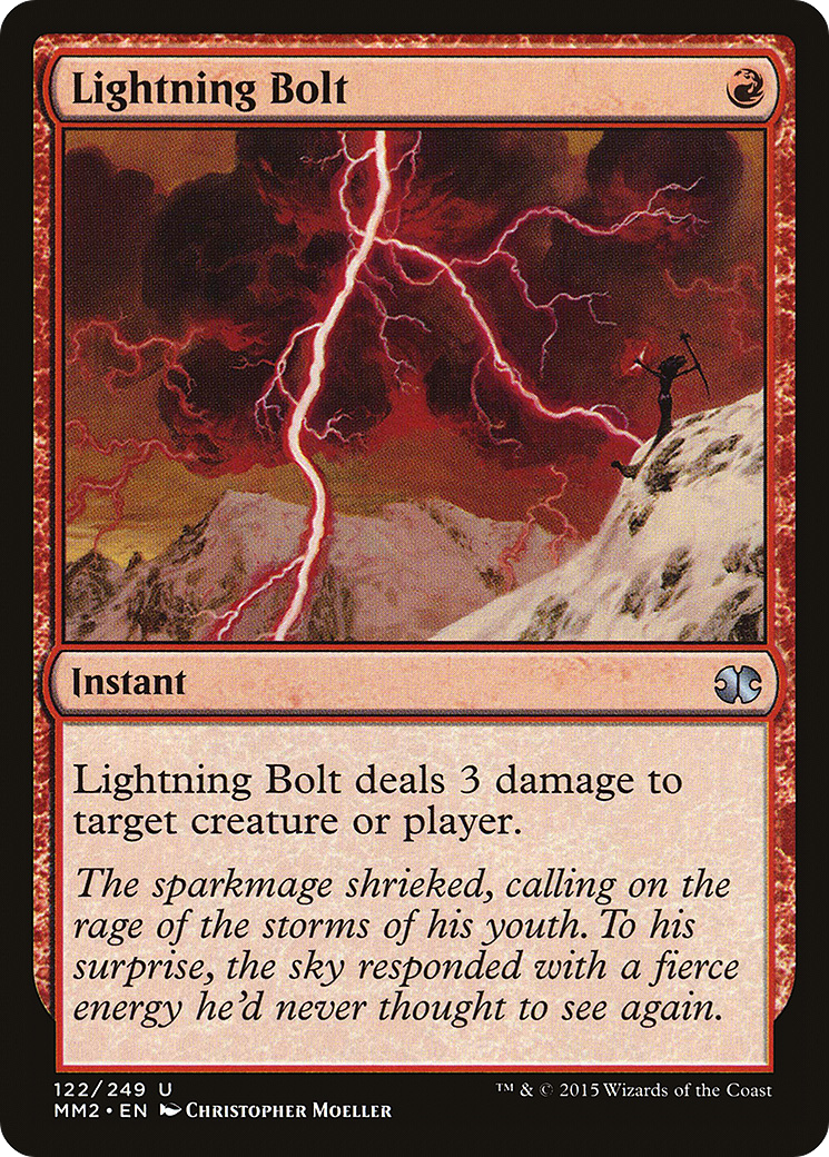 Lightning Bolt (MM2-122)  Foil - Modern Masters 2015