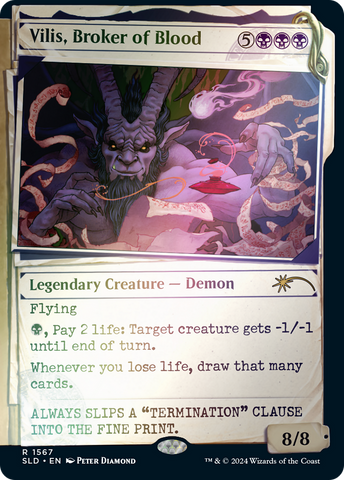 Vilis, Broker of Blood (Rainbow Foil) (SLD-1567)  Foil - Secret Lair Drop: (Showcase)