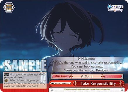 Take Responsibility (MKI/W126-E075 CR) - Makeine: Too Many Losing Heroines!
