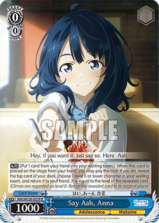 Say Aah, Anna (MKI/W126-E078 R) - Makeine: Too Many Losing Heroines!