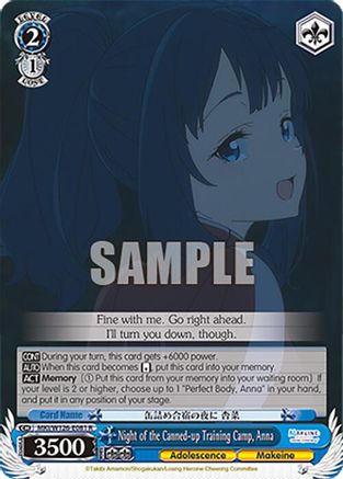 Night of the Canned-up Training Camp, Anna (MKI/W126-E081 R) - Makeine: Too Many Losing Heroines!