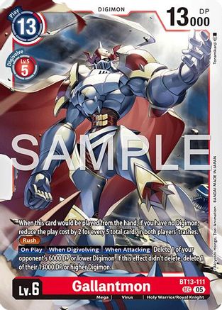 Gallantmon - BT13-111 (BT13-111) - Advanced Booster Digimon Generation Foil