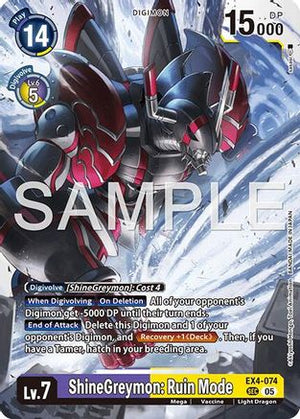 ShineGreymon: Ruin Mode (EX4-074) - Advanced Booster Digimon Generation Foil