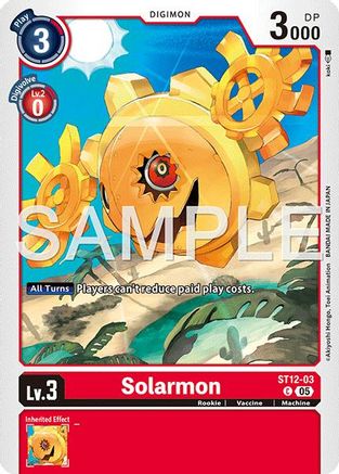 Solarmon - ST12-03 (Foil Reprint) (ST12-03) - Advanced Booster Digimon Generation Foil