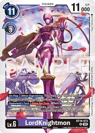 LordKnightmon (Reprint) (BT19-072) - Advanced Booster Digimon Generation