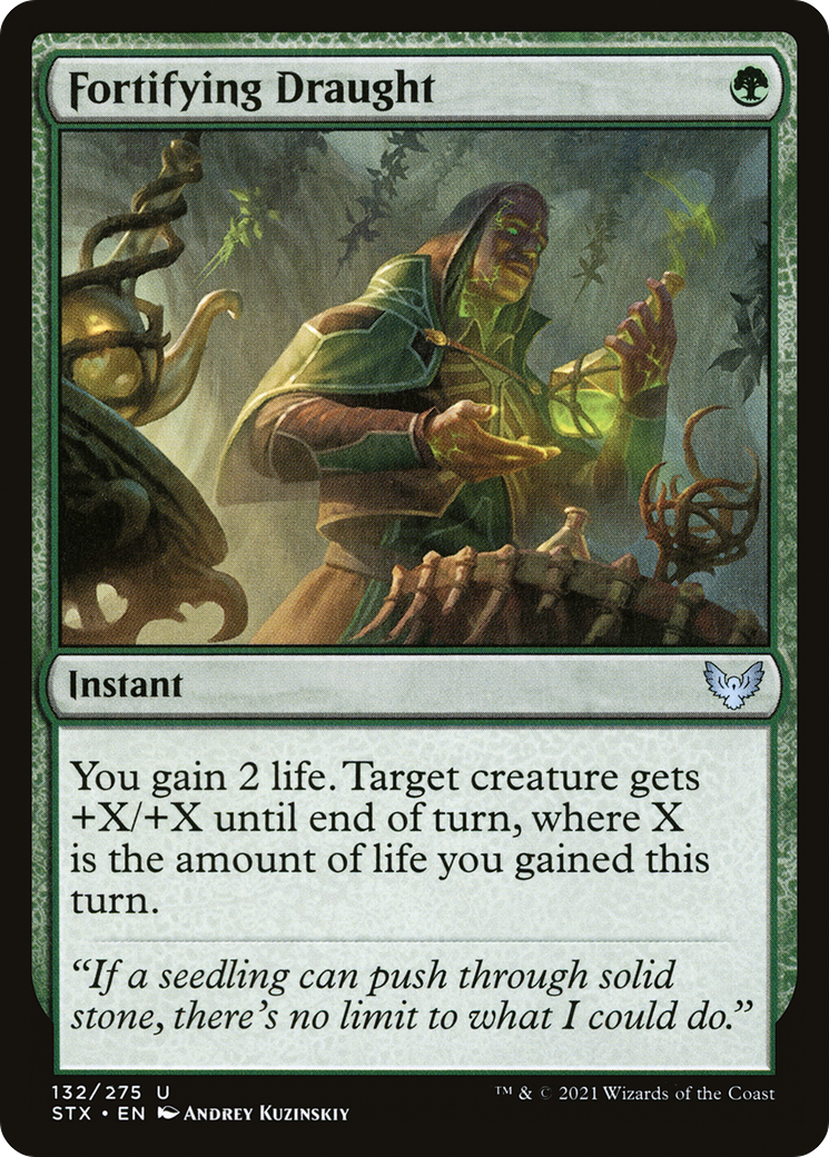 Fortifying Draught (STX-132)  Foil - Strixhaven: School of Mages