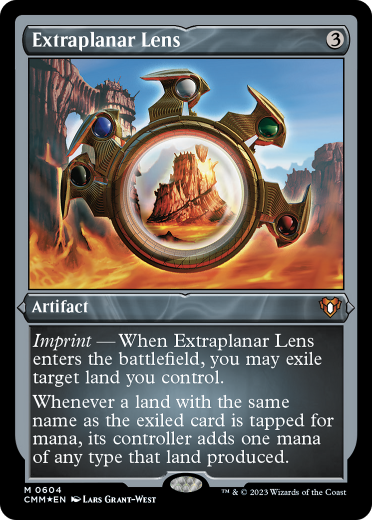 Extraplanar Lens (CMM-604)  Etched Foil - Commander Masters