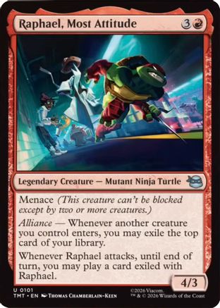 Raphael, Most Attitude (TMT-101)  Foil - Teenage Mutant Ninja Turtles