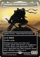 Leonardo, Sewer Samurai (Borderless) (TMT-215) - Teenage Mutant Ninja Turtles Foil