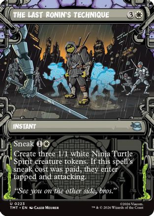 The Last Ronin's Technique (Showcase) (TMT-223)  Foil - Teenage Mutant Ninja Turtles