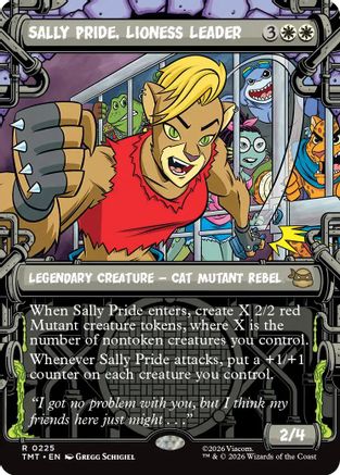 Sally Pride, Lioness Leader (Showcase) (TMT-225)  Foil - Teenage Mutant Ninja Turtles