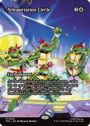 Teleportation Circle (Borderless) (PZA-002) - Teenage Mutant Ninja Turtles Eternal-Legal Foil