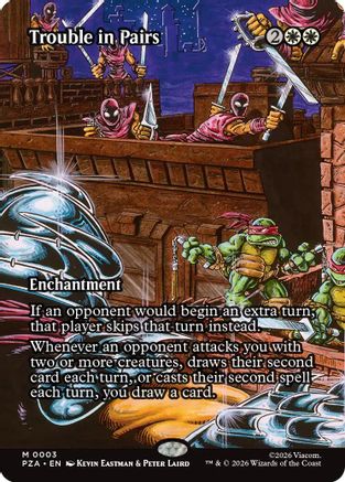 Trouble in Pairs (Borderless) (PZA-003)  Foil - Teenage Mutant Ninja Turtles Eternal-Legal
