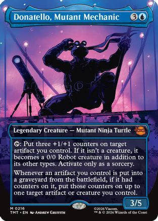 Donatello, Mutant Mechanic (Borderless) (TMT-216)  Foil - Teenage Mutant Ninja Turtles