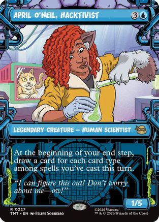 April O'Neil, Hacktivist (0227) (Showcase) (TMT-227)  Foil - Teenage Mutant Ninja Turtles