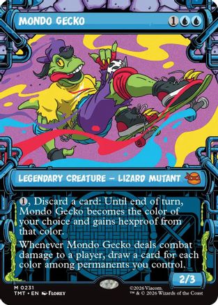 Mondo Gecko (Showcase) (TMT-231)  Foil - Teenage Mutant Ninja Turtles