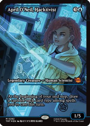 April O'Neil, Hacktivist (0282) (Showcase) (TMT-282)  Foil - Teenage Mutant Ninja Turtles
