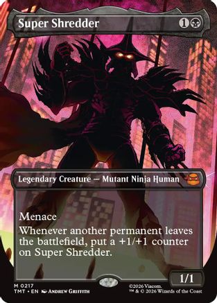Super Shredder (Borderless) (TMT-217)  Foil - Teenage Mutant Ninja Turtles