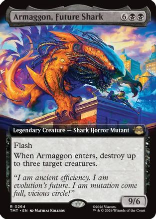 Armaggon, Future Shark (Extended Art) (TMT-264) - Teenage Mutant Ninja Turtles Foil