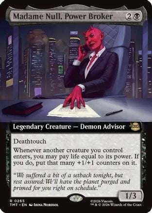 Madame Null, Power Broker (Extended Art) (TMT-265)  - Teenage Mutant Ninja Turtles