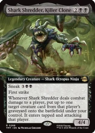 Shark Shredder, Killer Clone (Extended Art) (TMT-268)  Foil - Teenage Mutant Ninja Turtles