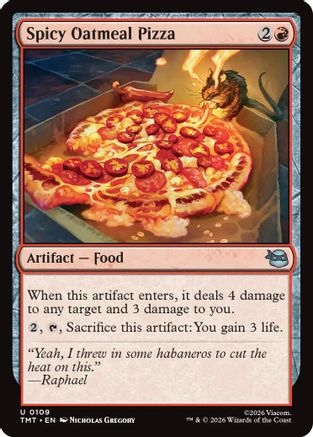 Spicy Oatmeal Pizza (TMT-109)  Foil - Teenage Mutant Ninja Turtles