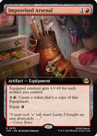 Improvised Arsenal (Extended Art) (TMT-270)  Foil - Teenage Mutant Ninja Turtles