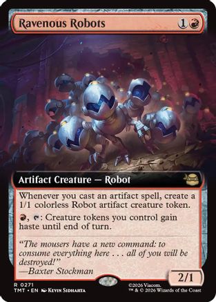 Ravenous Robots (Extended Art) (TMT-271)  Foil - Teenage Mutant Ninja Turtles