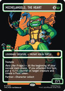 Michelangelo, the Heart (0093) (Borderless) (TMC-092) - Commander: Teenage Mutant Ninja Turtles Foil
