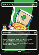 Ninja Pizza (Borderless) (Surge Foil) (TMC-093)  Foil - Commander: Teenage Mutant Ninja Turtles