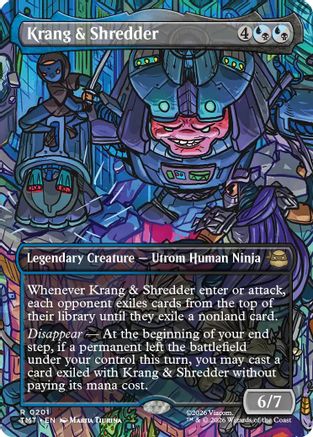Krang & Shredder (Borderless) (TMT-201)  - Teenage Mutant Ninja Turtles