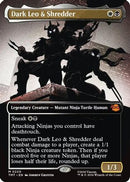 Dark Leo & Shredder (Borderless) (TMT-220)  Foil - Teenage Mutant Ninja Turtles