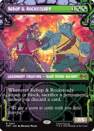 Bebop & Rocksteady (Showcase) (TMT-241)  Foil - Teenage Mutant Ninja Turtles