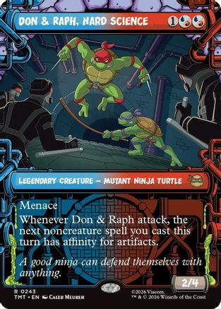 Don & Raph, Hard Science (Showcase) (TMT-243)  Foil - Teenage Mutant Ninja Turtles
