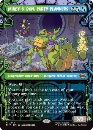 Mikey & Don, Party Planners (Showcase) (TMT-246)  - Teenage Mutant Ninja Turtles