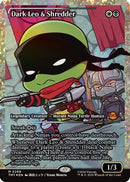 Dark Leo & Shredder (Showcase) (Fracture Foil) (TMT-299)  Foil - Teenage Mutant Ninja Turtles