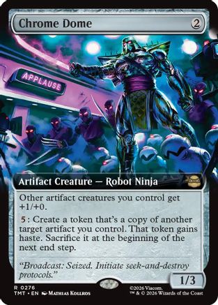 Chrome Dome (Extended Art) (TMT-276)  Foil - Teenage Mutant Ninja Turtles