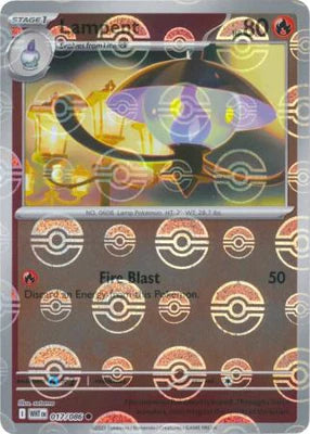 Lampent (017/086) (Poke Ball Pattern) [Scarlet & Violet: White Flare]